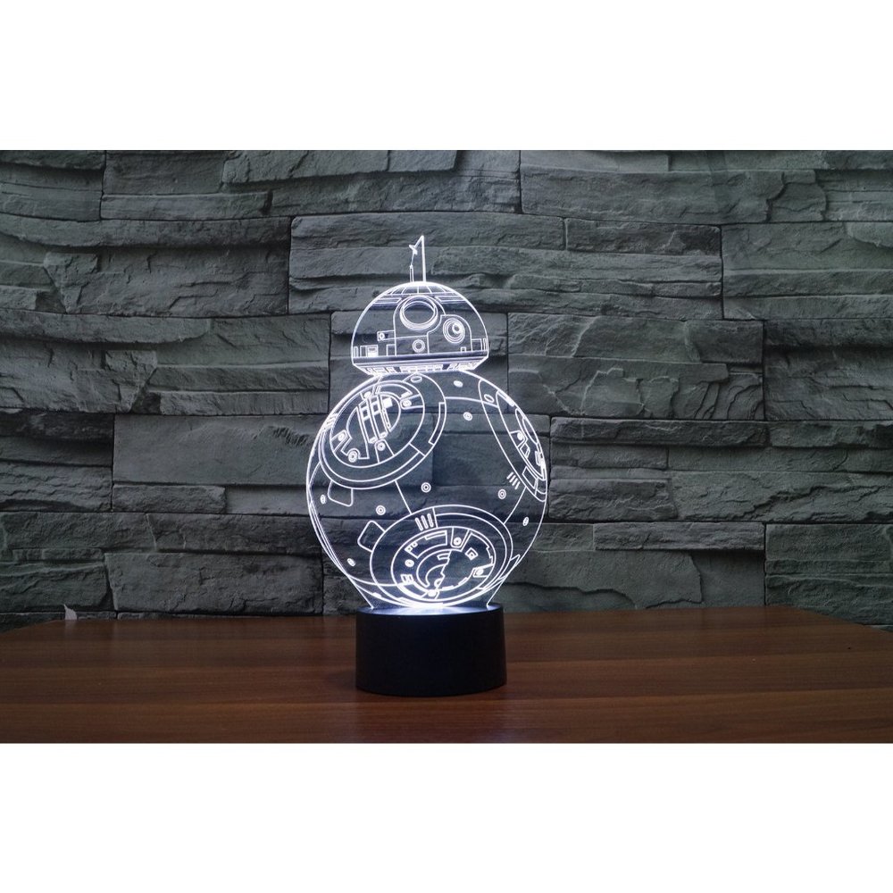 Illusion Star Wars BB8 Lamp, 3D Light Experience
